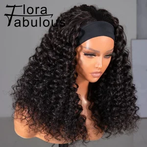 Kinky Curly Headband Wigs