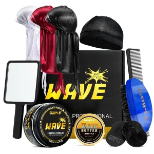 Natural Wavy Frizz Control Gel Strong Hold Nourishing Scalp Wave Cream Hair Styling Tools Wave Pomade 360 For Black Men